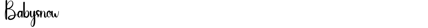 Babysnow Font preview