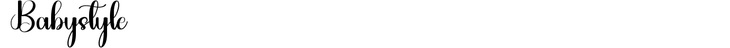 Babystyle Font preview