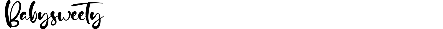 Babysweety Font preview