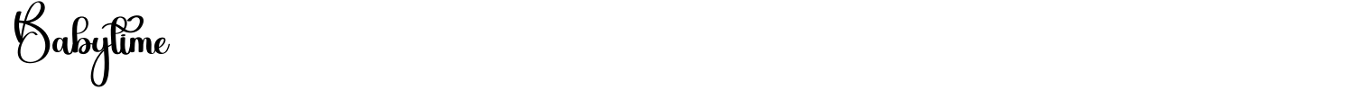 Babytime Font preview