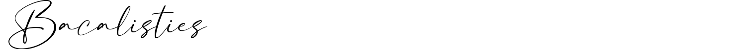 Bacalisties Font preview