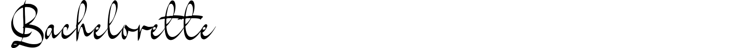 Bachelorette Font preview