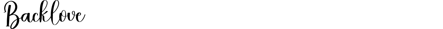Backlove Font preview