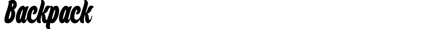 Backpack Font preview