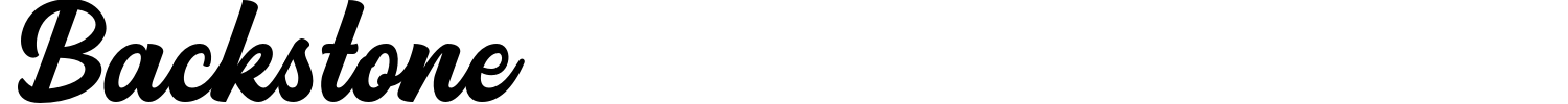 Backstone Font preview