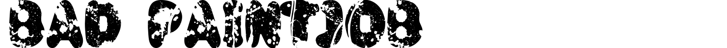 Bad Paintjob Font preview