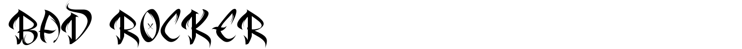 Bad Rocker Font preview
