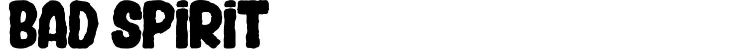 Bad Spirit Font preview