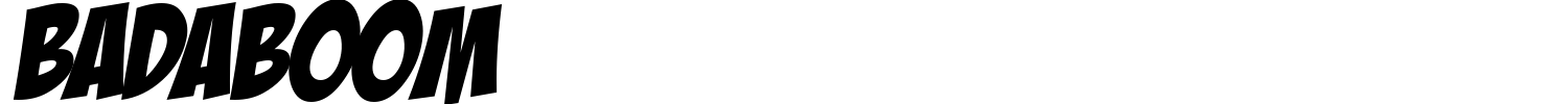 Badaboom Font preview