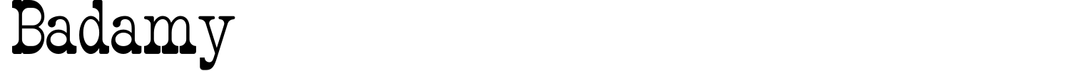 Badamy Font preview
