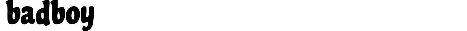 Badboy Font preview