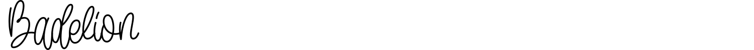 Badelion Font preview