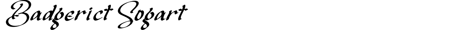 Badgerict Sogart Font preview