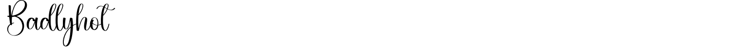 Badlyhot Font preview