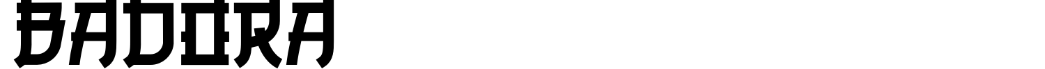 Badora Font preview