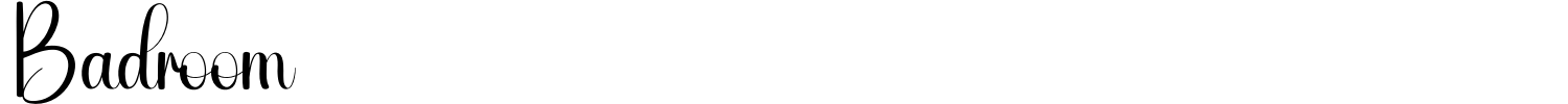 Badroom Font preview