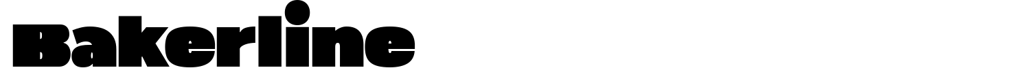 Bakerline Font preview