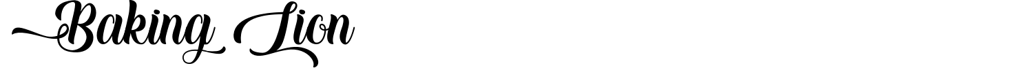 Baking Lion Font preview