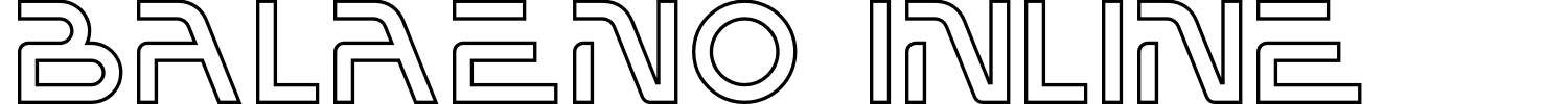 Balaeno Inline Font preview