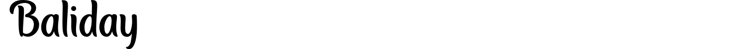 Baliday Font preview