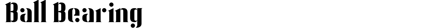 Ball Bearing Font preview