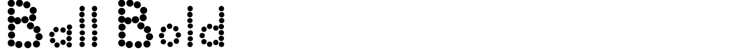 Ball Bold Font preview
