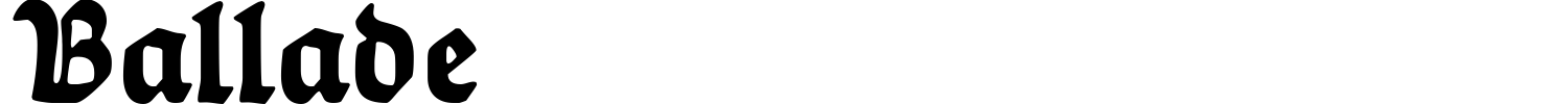 Ballade Font preview