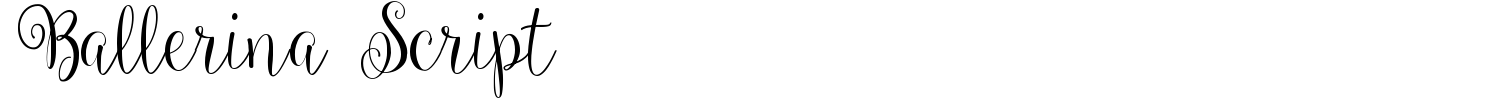 Ballerina Script Font preview