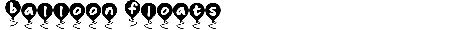 Balloon Floats Font preview