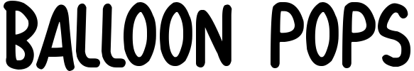 Balloon Pops Font preview