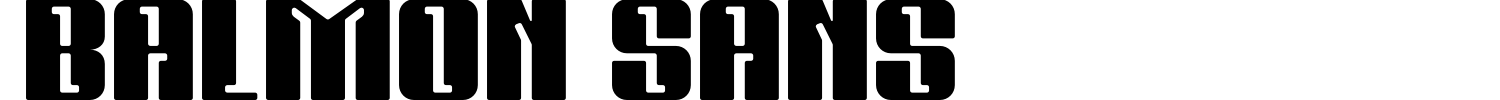 Balmon Sans Font preview