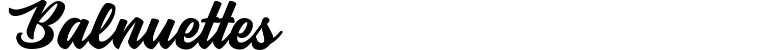 Balnuettes Font preview