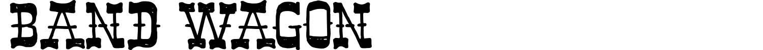 Band Wagon Font preview
