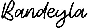Bandeyla Font preview