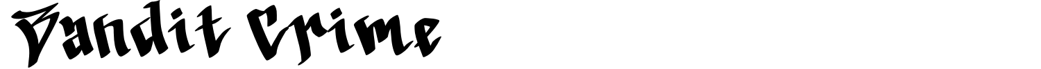 Bandit Crime Font preview