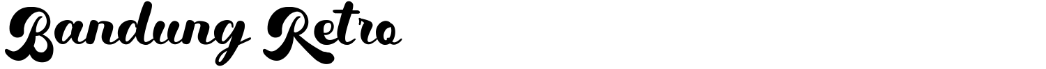 Bandung Retro Font preview
