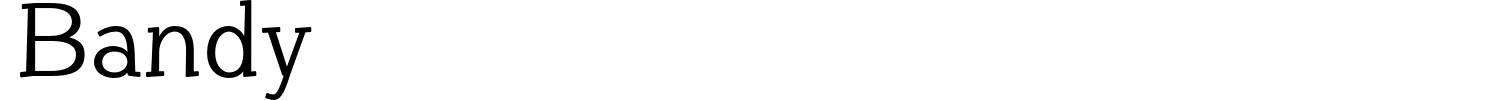 Bandy Font preview