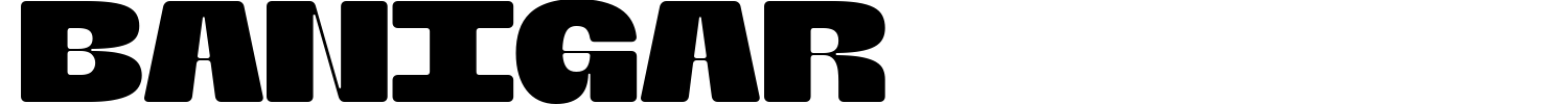 Banigar Font preview