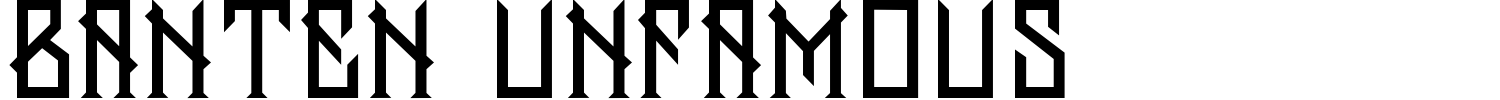 Banten Unfamous Font preview