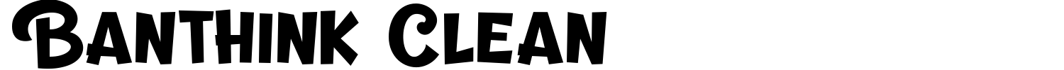 Banthink Clean Font preview