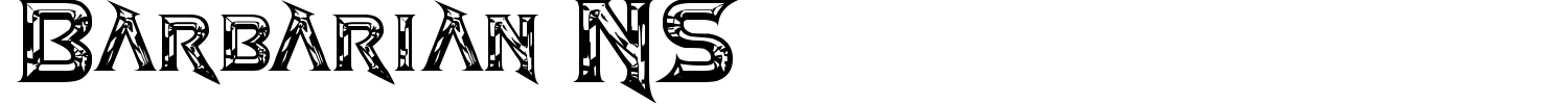 Barbarian NS Font preview