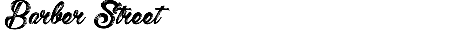 Barber Street Font preview