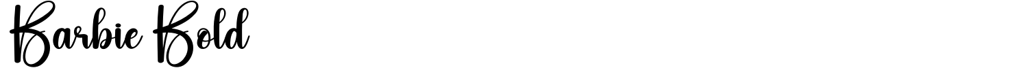 Barbie Bold Font preview