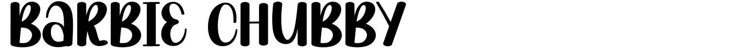 Barbie Chubby Font preview