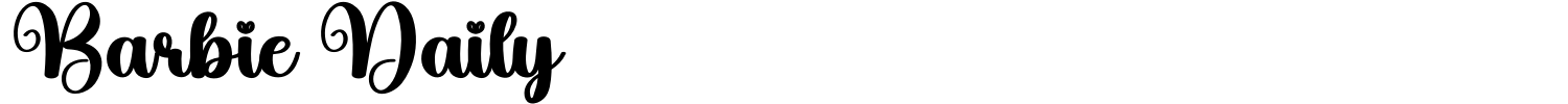Barbie Daily Font preview