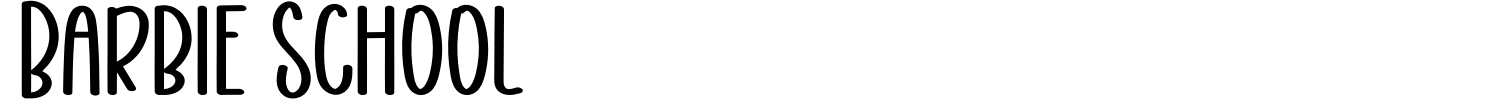 Barbie School Font preview