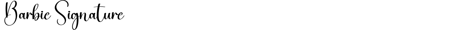 Barbie Signature Font preview