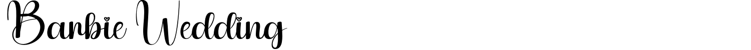 Barbie Wedding Font preview