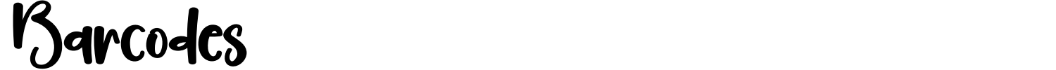 Barcodes Font preview