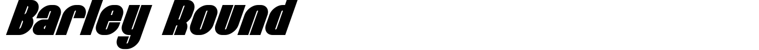 Barley Round Font preview